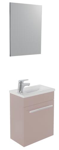 Meuble lave-mains de face taupe cuzco